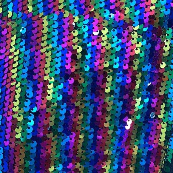 ASOS Rainbow Sequin Half Zip Jacket - Picture 4 of 8